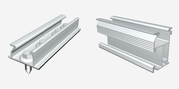 梯形彩钢瓦太阳能短导轨-3 梯形彩钢瓦太阳能短导轨-3