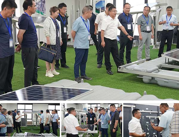 领导一行参观了亚博YABO产品展厅和车间