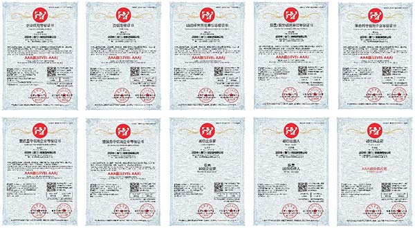 亚博YABO信用证书